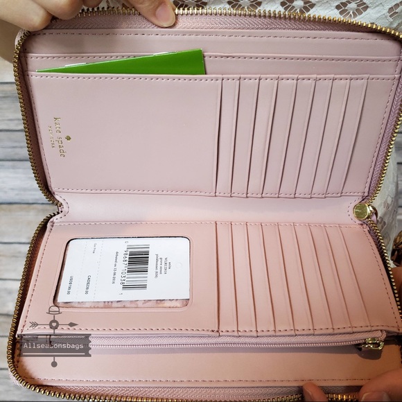 NWT Kate spade Anita grove street wallet pink - Picture 4 of 7